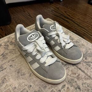 Adidas Gray Suede Sneakers